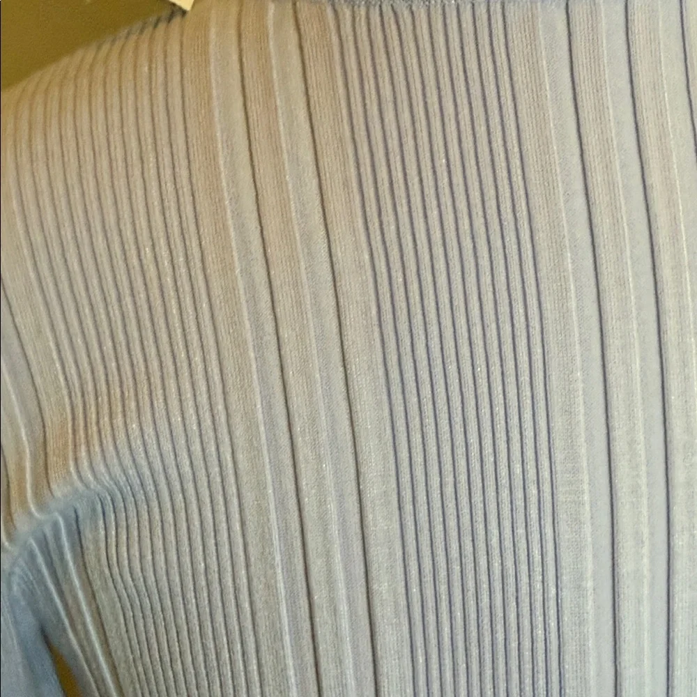 NWT White House Black Market periwinkle Turtleneck Sweater size large - Picture 5 of 7